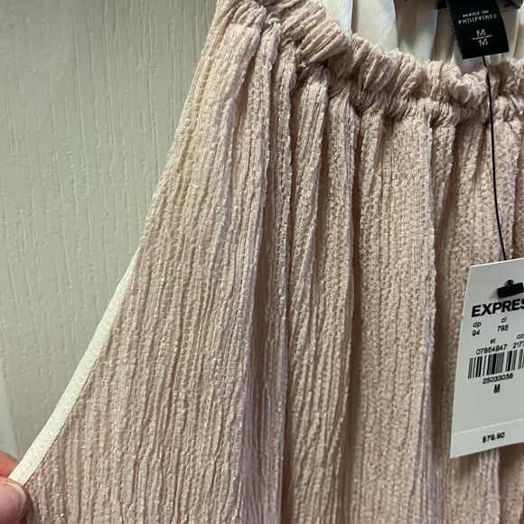 Express medium dress blush pink midi length tiered dress.NWTs - Picture 11 of 11